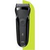 Braun | Shaver | Series 3 Shave&amp;Style 300BT | Operating time (max) 30 min | NiMH | Juodas/Žalias