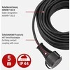 Brennenstuhl ilgiklis CEE 7/7 , CEE 7/4 (Schuko), IP 44, 5m , Juodas1161420 / DEL-118Q