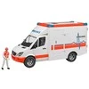 BRUDER greitosios pagalbos automobilis su figūrėle, 02536