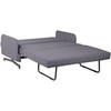 Beliani Dvivietė išskleidžiama sofa BELFAST pilka
