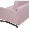 Beliani Išskleidžiama sofa 2 asmenims BELFAST rožinė