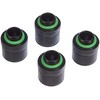 Corsair „Hydro X“ serijos XF jungtis, tiesi, G1/4 colio BSPP–13/10 mm – 4 vnt. pakuotėje, juodas