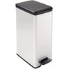 Curver / Keter CURVER SLIM BIN GARBAGE BIN 40L / IML METALLIZED