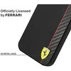 Apple iPhone 12 Pro Max Ferrari dėklas On Track Carbon Stripe (FESAXHCP12LBK) juodos spalvos