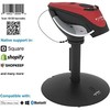 Socket Mobile DURASCAN D740 UNIVERSAL BARCODE - SCAN V20 Raudonas AND CHARGING DOCK