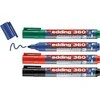 Žymeklių baltai lentai rinkinys Edding 360, 1.5-3mm, apvaliu galiuku, 4 spalvos