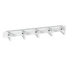 EFB EFB 48,26 cm 19 colių 1U kabelių valdymo skydelis su 5 plastikiniais laikikliais, RAL7035 pilka, 70 mm laikiklio ilgis