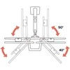 Laikiklis Ergotron HX Desk Dual Monitorius Arm (juoda)