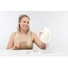 Kosmetinis pastatomas veidrodis su apšvietimu ETA Fenité Cosmetic Mirror, Baltos spalvos