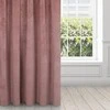 Naktinė užuolaida iš minkšto aksomo Eurofirany DIVA LINE RIA 140X270 cm, juosta/ tunelis/ kabliukai, 300 g/m2, spalva: tamsiai rožinė