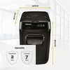 Fellowes Cross-Cut | AutoMax 200C | Juodas | Popieriaus smulkinimas | Kompaktinių diskų smulkinimas | Kreditinių kortelių smulkinimas