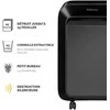 Fellowes MicroShred LX211 su techninių specifikacijų piktogramomis