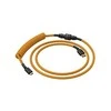 Glorious Coiled Cable susuktas klaviatūros laidas Glorious Gold, USB-C į USB-A – 1,37m, aukso spalvos