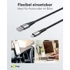 Goobay | Lightning to USB-A tekstilinis kabelis su metaliniais kištukais | 49268 | USB-A į „Lightning“.