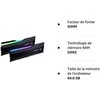 RAM G.Skill | Trident Z5 RGB | 64 Kit (32GBx2) GB | DDR5 | 6400 MHz | PC/serveris | Registered No | ECC No