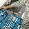 Įrankių komplektas Hogert HT1R439; 1/2''; 3/8''; 1/4''; 131 vnt.