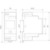 FINDER 12.51.8.230.0000 Laikrodis cyfrowy tygodniowy dobowy NFC jednokanałowy 16A 230VAC 12.51.8.230.0000