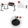 Kampinis žaidimų stalas Huzaro Hero 7.0 Gaming Desk, baltas
