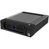 ICY BOX IB-138SK-B-II SATA mobilusis stovas skirtas 3,5 colio SATA HDD KeyLock kaip maitinimo jungiklio šviesos diodai 4 ir 15 kontaktų maitinimo jungtis Fullmetal juodas