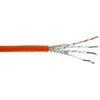 InLine S / FTP montavimo kabelis, PIMF, 7a Cat.7a, AWG23, 1200MHz, Halogenas Free, Oranžinis, 100m (70100I)