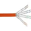 InLine S / FTP instaliacijos kabelis, PIMF, 7a Cat.7a, AWG23, 1200MHz, be halogenų, oranžinis, 300m (77300I)