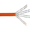 InLine Montavimo kabelis S / FTP, PIMF, 7a Cat.7a, AWG23, 1200MHz, be halogenų, oranžinis, 500I (77500I)