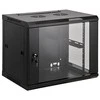 Intellinet 19" Wallmount Cabinet - 12U - 635 (h) x 600 (w) x 600 (d) mm - Max 60kg - Assembled - Juodas - 12U - Wall mounted rack - 60 kg - Juodas - SPCC - Closed
