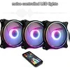 INTER-TECH Argus RS08 - RGB rinkinys iš 3 120 mm PWM| korpuso ventiliatorius
