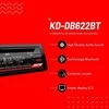 JVC, KD-DB622BT CD/USB MP3/WMA automagnetola su AUX įėjimu