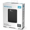 Kietasis diskas Western Digital išorinis HDD WD Portable 1TB Juodas and Baltas (WD BUZG0010BBK)