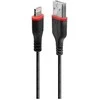 Kabelis - LINDY 1m sustiprintas USB Type A į Lightning kabelis 480Mbps PVC