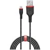 Kabelis - LINDY 1m sustiprintas USB Type A į Lightning kabelis 480Mbps PVC