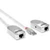 USB Prailginimo Laidas - LINDY USB 1.1 Cat.6 Prailginimo Laidas, 50 m, Skaidrus