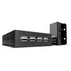 Lindy USB 2.0 4 prievadų Cat.6 50m juodas