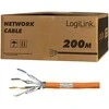 LogiLink S/FTP Cat7 AWG23 1000MHz instaliacinis kabelis, 200 m., oranžinės spalvos