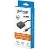 Adapteris USB Manhattan USB-A - HDMI Juodas (153690)