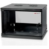 Techly I-CASE EL-1006B45 lentyna 6U Sieninis stovas Juoda