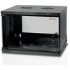 Techly I-CASE EL-1006B45 lentyna 6U Sieninis stovas Juoda