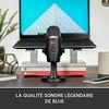 Blue Logitech G Mėlyna Yeti Nano (juodas) kondensatorinis mikrofonas