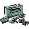 METABO.šlifuoklis KĄT.W 18 L 9-125 QUICK 3x4,0Ah