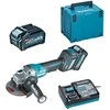 Makita GA029GM201 Kampinis šlifuoklis XGT, 125MM, 0-8500RPM; bešepetėlinis variklis, 2X4,0Ah; greitasis kroviklis; elektrinis stabdys; AFT; AWS (be AWS lusto);MAKPAC lagaminas; svirtinis jungiklis, reguliuojamas greitis
