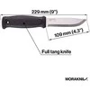 Morakniv Garberg su Multi-Mount tvirtinimu (S) juodas