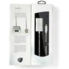 Nedis USB adapteris | USB 3.2 Gen 1 | USB-C™ jungtis | HDMI™ | energijos tiekimas | 2,00m | apvalus | Paauksuotas | Pintas / nailonas | sidabras | pakavimas su