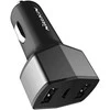 Nillkin Celerity automobilinis įkroviklis – 2x USB-A + 1x USB-C, 32W (sidabras)