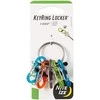 Raktų juosta Nite Ize KeyRing + 5x mikro karabinų skaidrus spalvų derinys (KRGP- 11- R3)