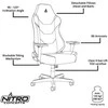 Žaidimų kėdė Nitro Concepts X1000 Gaming Chair, Juoda-mėlyna