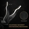 Žaidimų kėdė Noblechairs EPIC Real Leather Gaming Chair, Juoda-balta-raudona