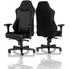 noblechairs HERO Real Leather Gaming Chair – Juodas/Juodas