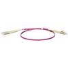 Efb Elektronik EFB Electronics Fiber Optic Duplex Komutacinis kabelis LC - LC 0.5m 50/12 0.5m LC OM4 Violet Fiber Optic Cable (O0319.0.5)