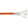 InLine S / FTP montavimo kabelis, PIMF, 7a Cat.7a, AWG23, 1200MHz, Halogen Free, Oranžinis, 300m (70300I)